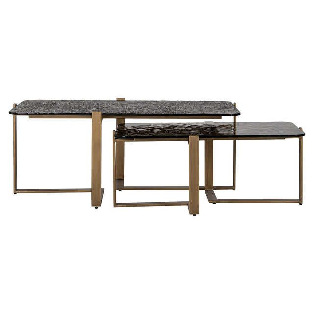 Salontafel Sterling set van 2 (Brown) van Richmond Interiors – Luxe comfort op maat van PureWonen. Vraag naar de beste prijs.