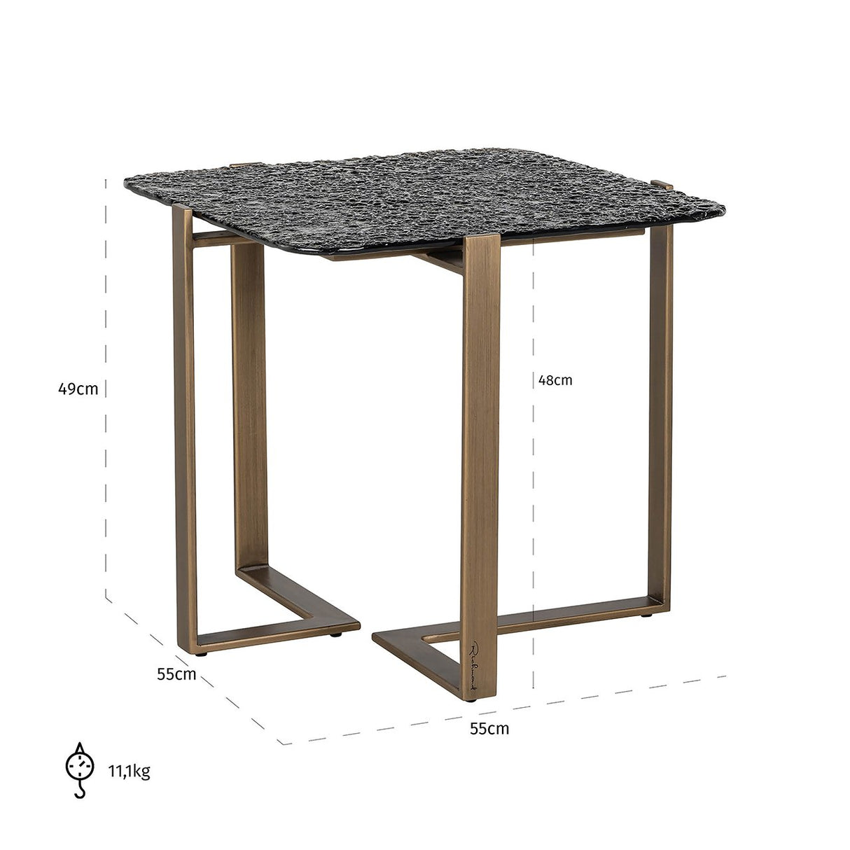 Bijzettafel Sterling (Brown) van Richmond Interiors – Luxe comfort op maat van PureWonen. Vraag naar de beste prijs.