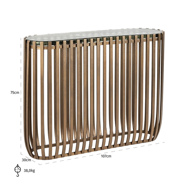 Wandtafel Volante (Gold) van Richmond Interiors – Luxe comfort op maat van PureWonen. Vraag naar de beste prijs.