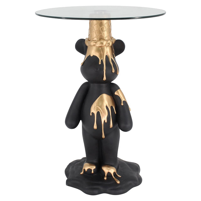Bijzettafel Ice Bear (Black/gold) van Richmond Interiors – Luxe comfort op maat van PureWonen. Vraag naar de beste prijs.