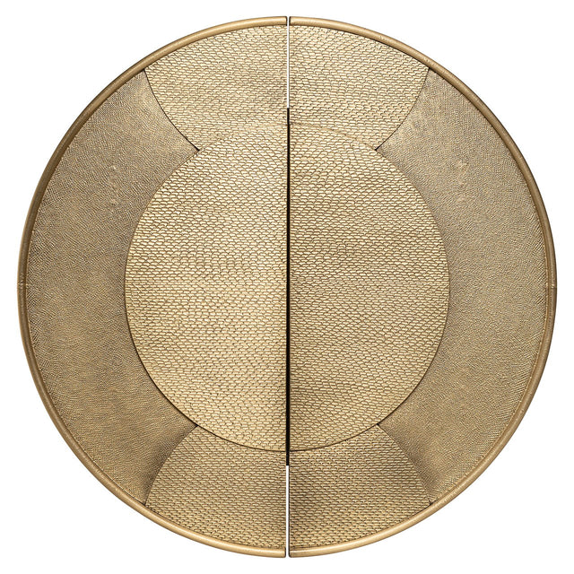 Wandkast Bowie (Black/gold) van Richmond Interiors – Luxe comfort op maat van PureWonen. Vraag naar de beste prijs.