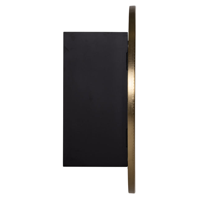 Wandkast Bowie (Black/gold) van Richmond Interiors – Luxe comfort op maat van PureWonen. Vraag naar de beste prijs.