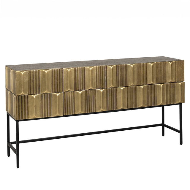 Dressoir Jaxx (Black/gold) van Richmond Interiors – Luxe comfort op maat van PureWonen. Vraag naar de beste prijs.