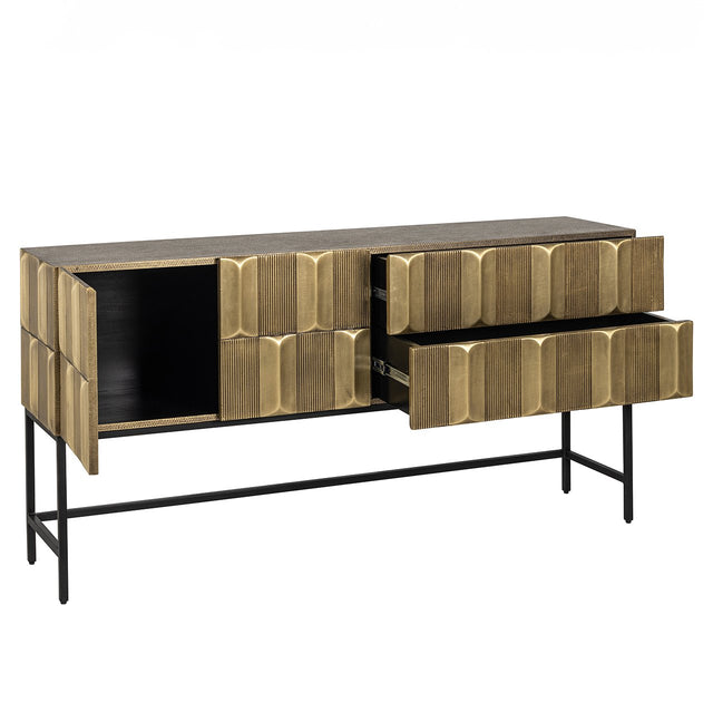 Dressoir Jaxx (Black/gold) van Richmond Interiors – Luxe comfort op maat van PureWonen. Vraag naar de beste prijs.