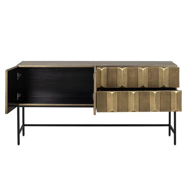 Dressoir Jaxx (Black/gold) van Richmond Interiors – Luxe comfort op maat van PureWonen. Vraag naar de beste prijs.