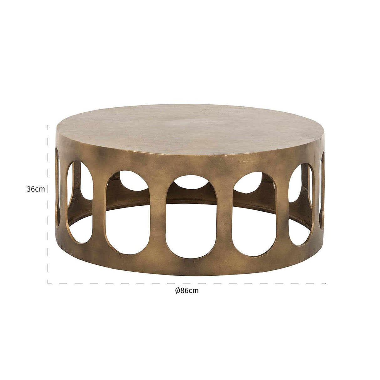 Salontafel Du Pont (Brushed Gold) van Richmond Interiors – Luxe comfort op maat van PureWonen. Vraag naar de beste prijs.