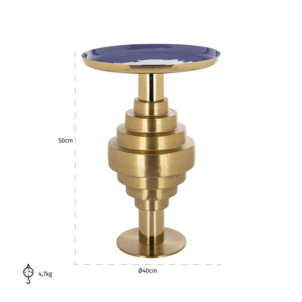 Bijzettafel Renao (Gold) van Richmond Interiors – Luxe comfort op maat van PureWonen. Vraag naar de beste prijs.