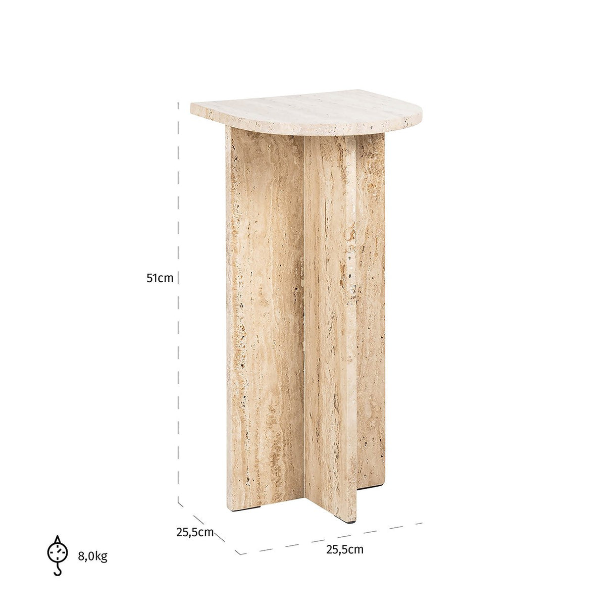 Bijzettafel Costello (Beige) van Richmond Interiors – Luxe comfort op maat van PureWonen. Vraag naar de beste prijs.