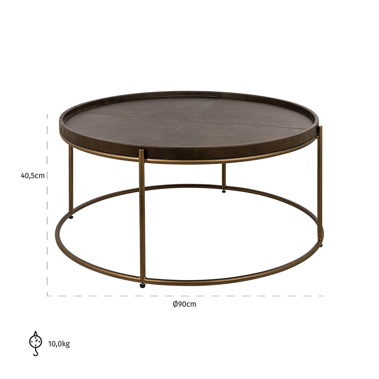 Salontafel Zillon (Brown) van Richmond Interiors – Luxe comfort op maat van PureWonen. Vraag naar de beste prijs.