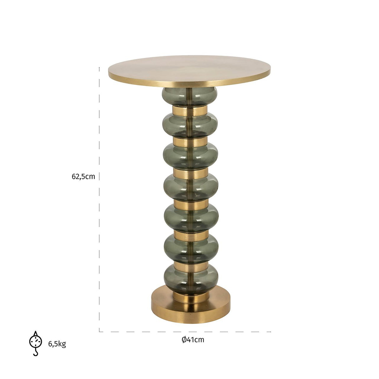 Bijzettafel Bowiene groen (Green) van Richmond Interiors – Luxe comfort op maat van PureWonen. Vraag naar de beste prijs.