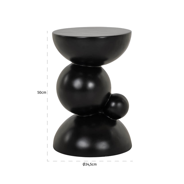 Bijzettafel Jing (Black) van Richmond Interiors – Luxe comfort op maat van PureWonen. Vraag naar de beste prijs.