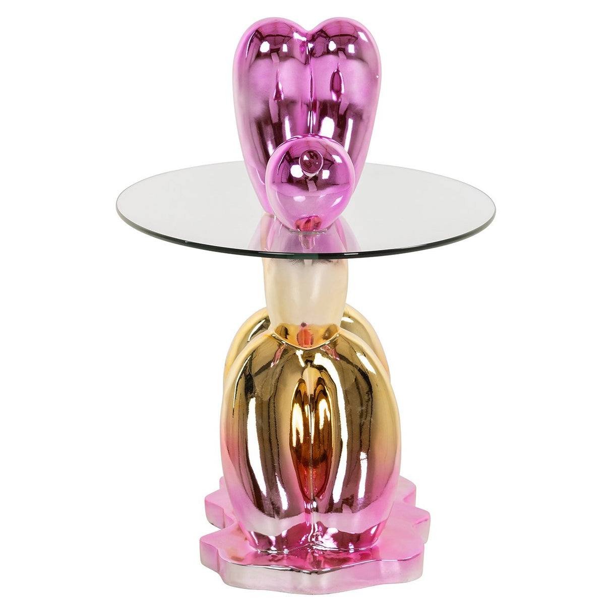 Bijzettafel Usha met glas (Pink) van Richmond Interiors – Luxe comfort op maat van PureWonen. Vraag naar de beste prijs.