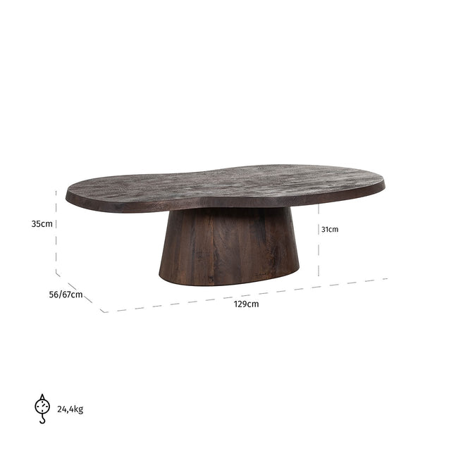 Salontafel Odile (Dark brown) van Richmond Interiors – Luxe comfort op maat van PureWonen. Vraag naar de beste prijs.