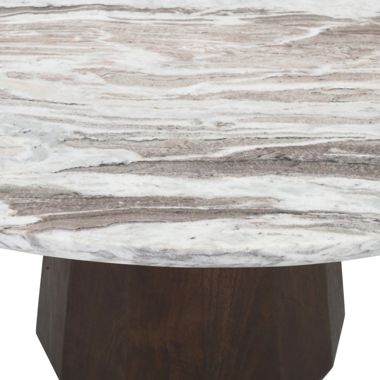 Eettafel Oberoy Blush beige 130Ø