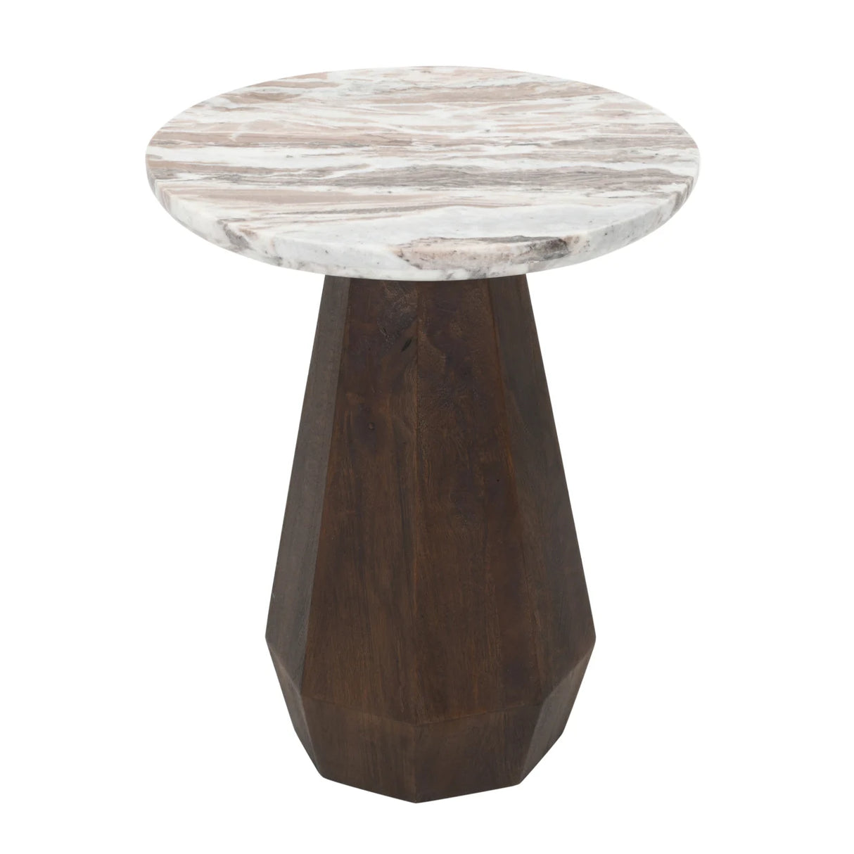 Bijzettafel Oberoy Blush beige 45Ø