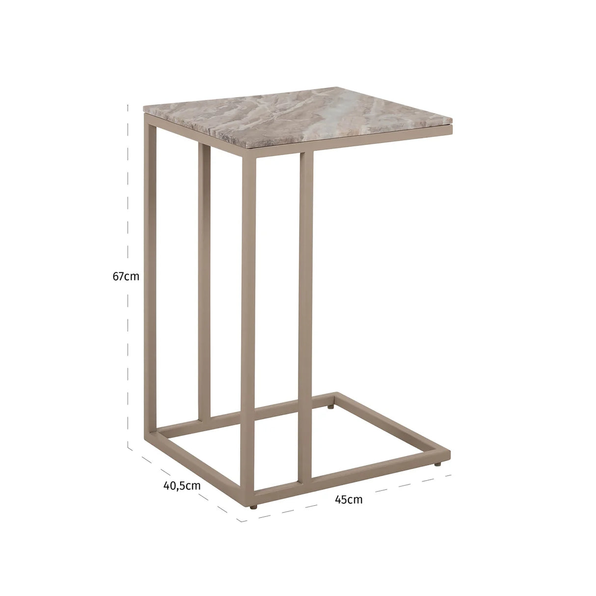 Sofa tafel Fairfax clay