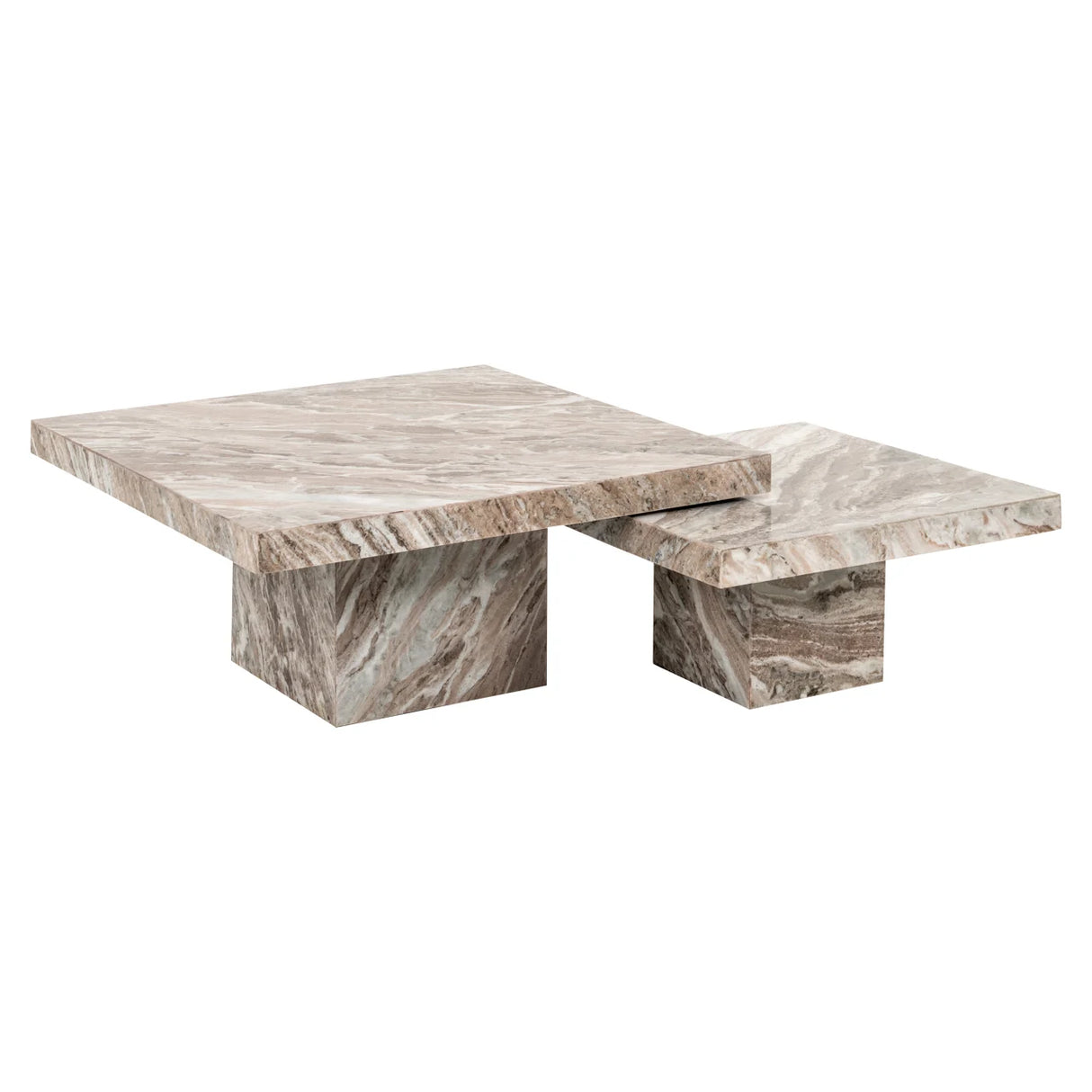 Salontafel Rashford Blush beige (Set of 2)