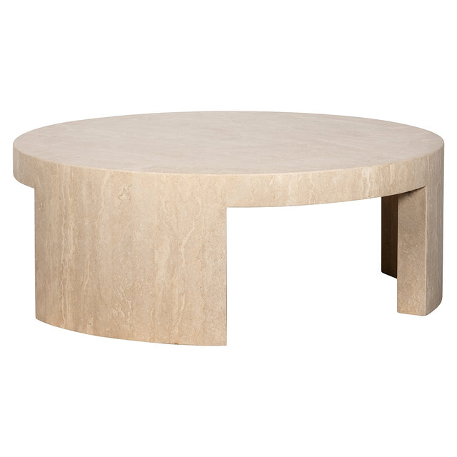 Salontafel rond Biltmore Italian beige Travertine (Beige) van Richmond Interiors – Luxe comfort op maat van PureWonen. Vraag naar de beste prijs.