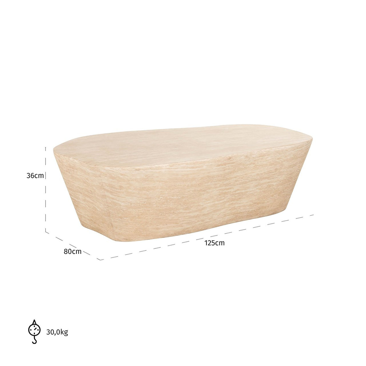 Salontafel Fictus Travertine faux (Beige) van Richmond Interiors – Luxe comfort op maat van PureWonen. Vraag naar de beste prijs.