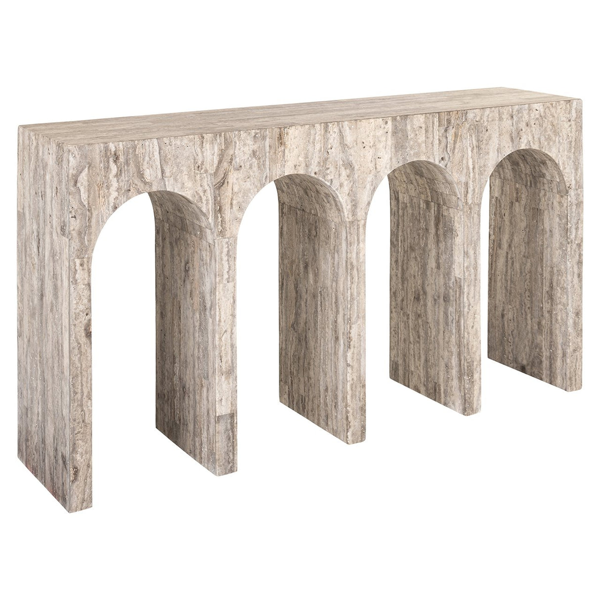 Wandtafel La Rague natural grey travertine (Grey) van Richmond Interiors – Luxe comfort op maat van PureWonen. Vraag naar de beste prijs.