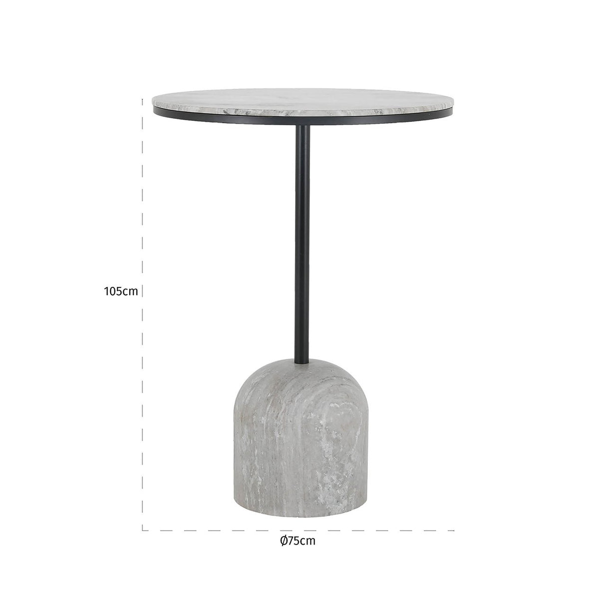 Bartafel Duncan 75Ø (Sand) van Richmond Interiors – Luxe comfort op maat van PureWonen. Vraag naar de beste prijs.