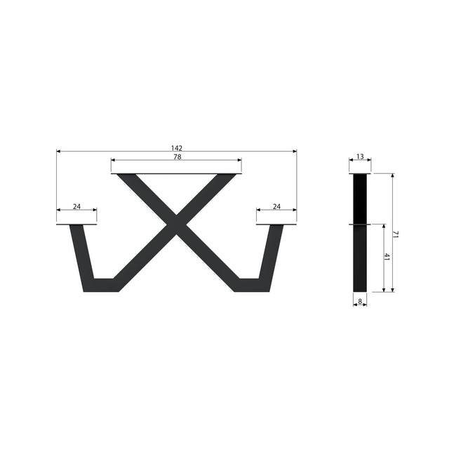 Tablo Outdoor X Vorm Poot Picknick Metaal 1 Stuks van WOOOD – Luxe comfort op maat van PureWonen. Vraag naar de beste prijs.