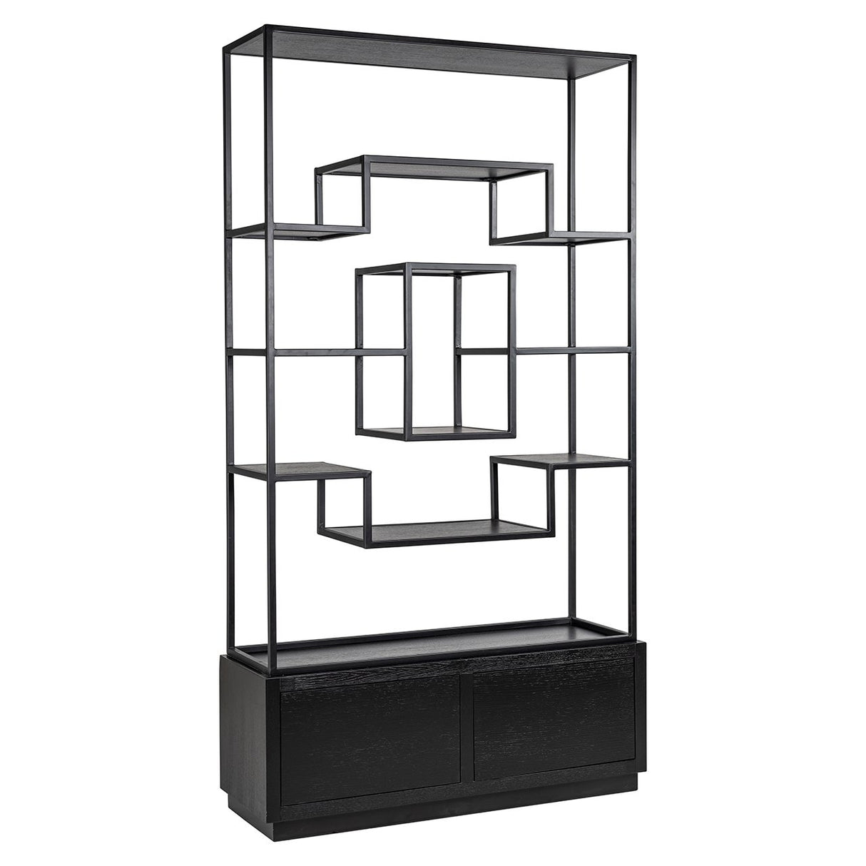 Wandkast Bonvoy black 2-laden (Black) van Richmond Interiors – Luxe comfort op maat van PureWonen. Vraag naar de beste prijs.
