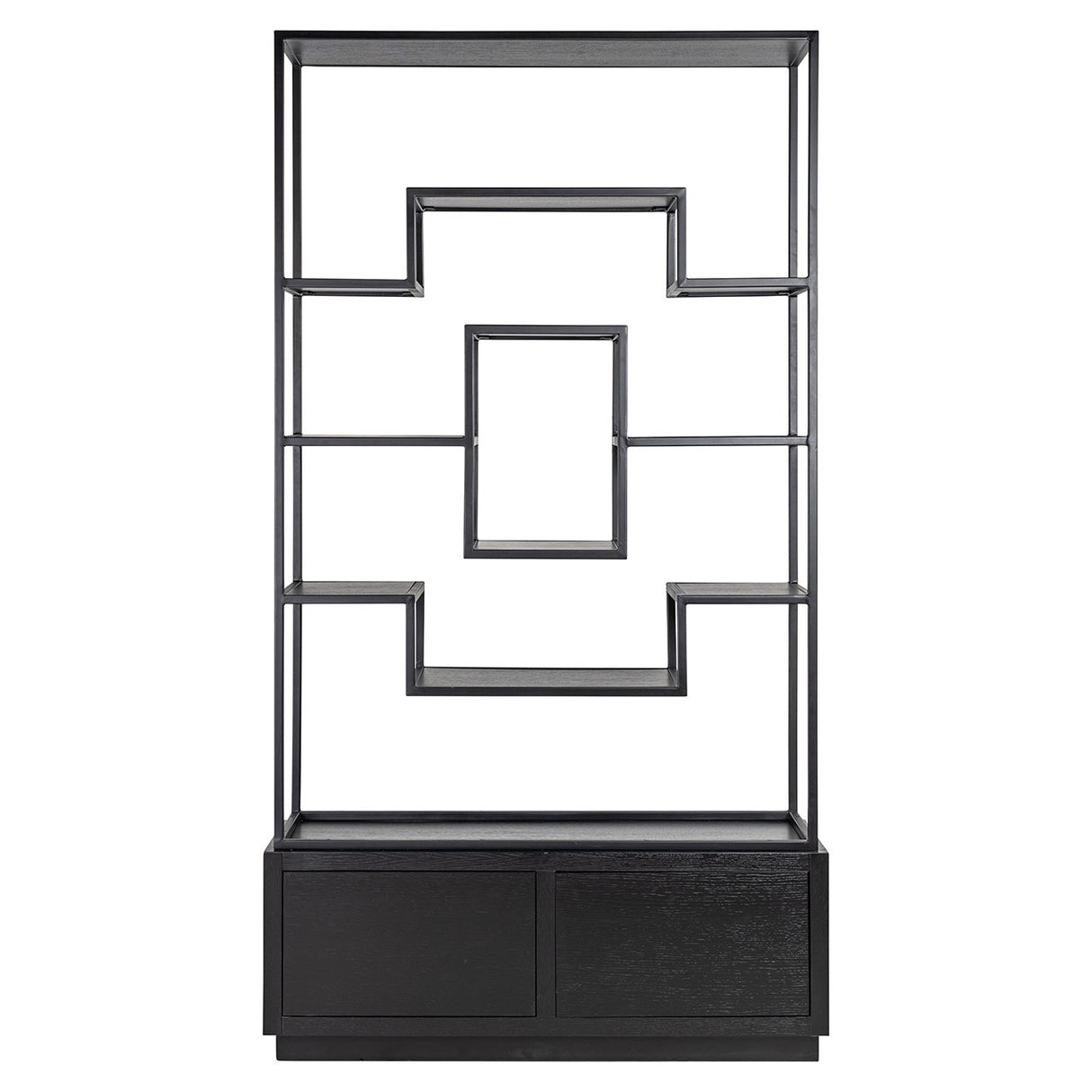 Wandkast Bonvoy black 2-laden (Black) van Richmond Interiors – Luxe comfort op maat van PureWonen. Vraag naar de beste prijs.