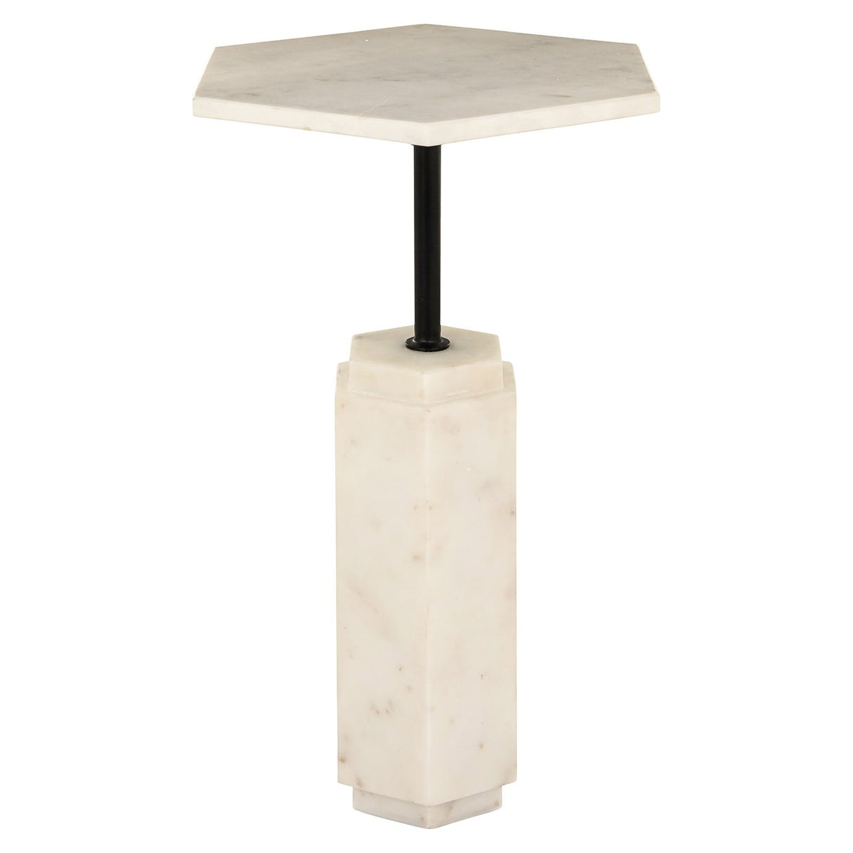 Bijzettafel Lilitha (Black/white) van Richmond Interiors – Luxe comfort op maat van PureWonen. Vraag naar de beste prijs.