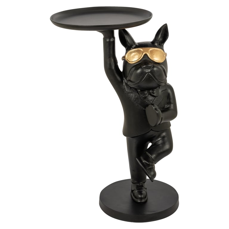 Bijzettafel Bullie (Black/gold) van Richmond Interiors – Luxe comfort op maat van PureWonen. Vraag naar de beste prijs.