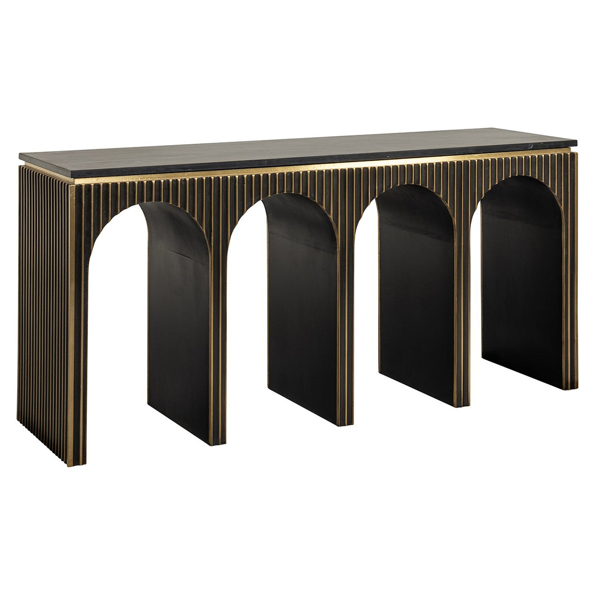 Wandtafel Les Arcs (Brushed Gold) van Richmond Interiors – Luxe comfort op maat van PureWonen. Vraag naar de beste prijs.