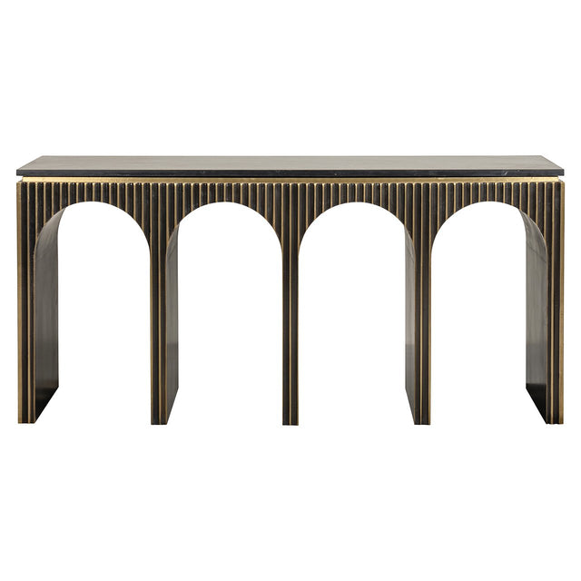 Wandtafel Les Arcs (Brushed Gold) van Richmond Interiors – Luxe comfort op maat van PureWonen. Vraag naar de beste prijs.