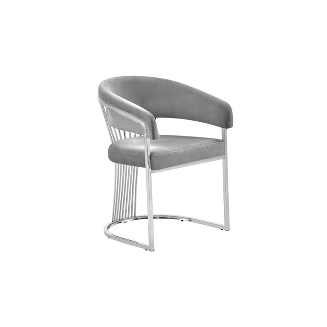 CHAIR ACELYA VC806 SILVER + GREY