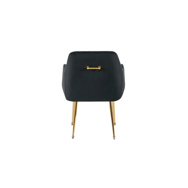 CHAIR MILA VC802A GOLD + BLACK