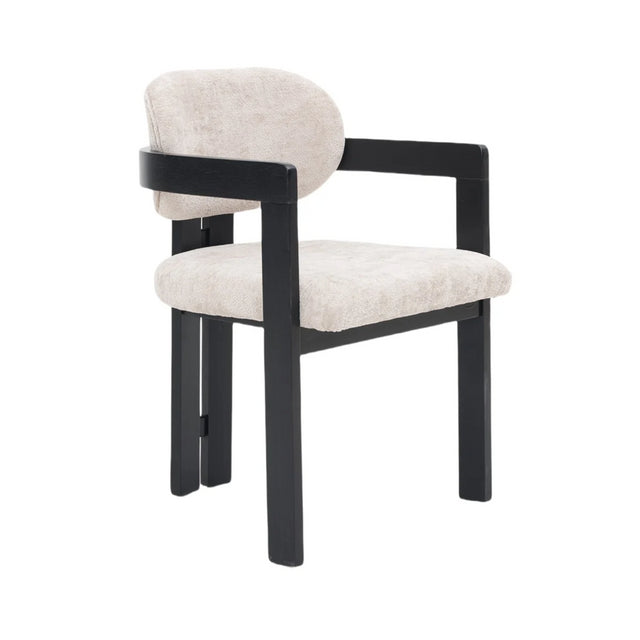 CHAIR DUBAI ZB-5576 BLACK LEGS FY2415-6 TAUPE