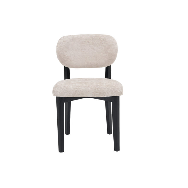 CHAIR SILLA ZB-5684 BLACK LEGS TAUPE FY2415-6