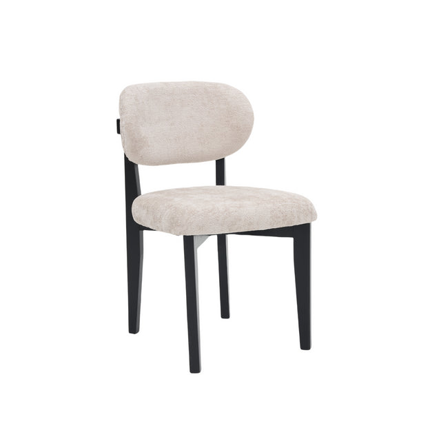 CHAIR SILLA ZB-5684 BLACK LEGS TAUPE FY2415-6