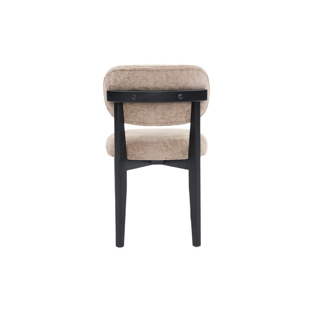 CHAIR SILLA ZB-5684 BLACK LEGS BROWN FY2415-8