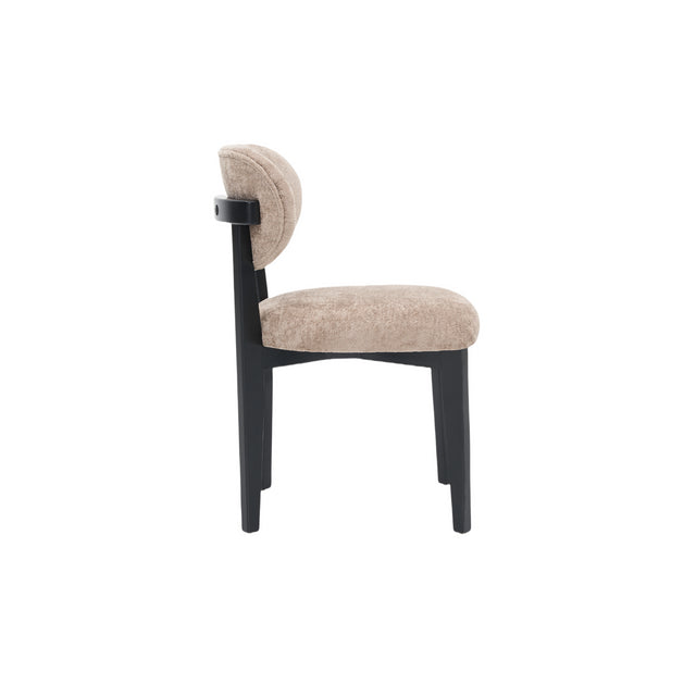 CHAIR SILLA ZB-5684 BLACK LEGS BROWN FY2415-8
