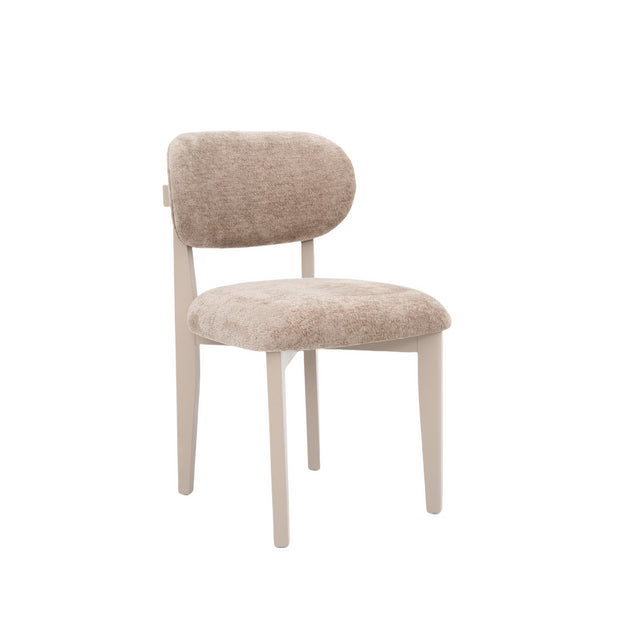 CHAIR SILLA ZB-5684 CHAMPAGNE LEGS BROWN FY2415-8