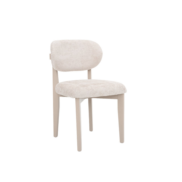 CHAIR SILLA ZB-5684 CHAMPAGNE LEGS TAUPE FY2415-6