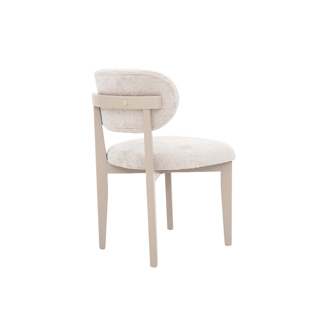 CHAIR SILLA ZB-5684 CHAMPAGNE LEGS TAUPE FY2415-6