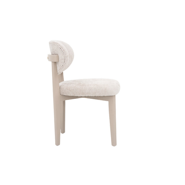 CHAIR SILLA ZB-5684 CHAMPAGNE LEGS TAUPE FY2415-6