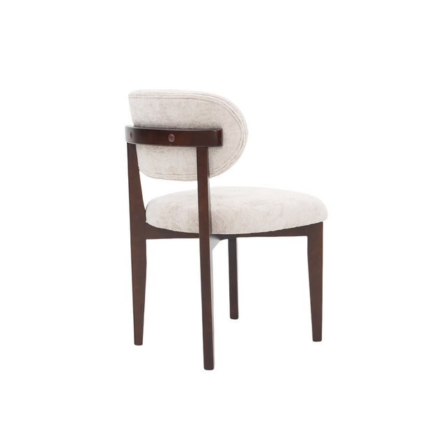 CHAIR SILLA ZB-5684 BROWN LEGS TAUPE FY2415-6