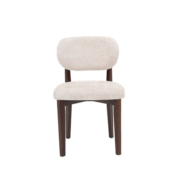 CHAIR SILLA ZB-5684 BROWN LEGS TAUPE FY2415-6
