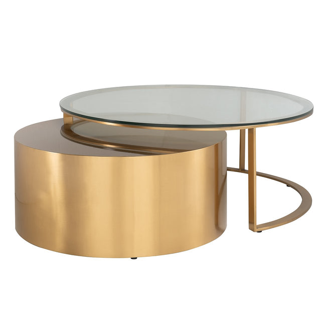 Salontafel Orlan set van 2 (Gold) van Richmond Interiors – Luxe comfort op maat van PureWonen. Vraag naar de beste prijs.
