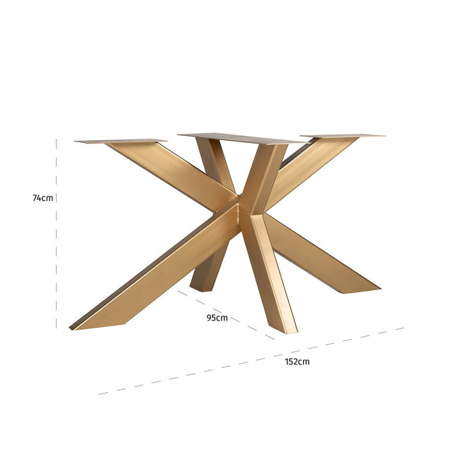 Poot Industrial Spider (155x100) (Gold) van Richmond Interiors – Luxe comfort op maat van PureWonen. Vraag naar de beste prijs.