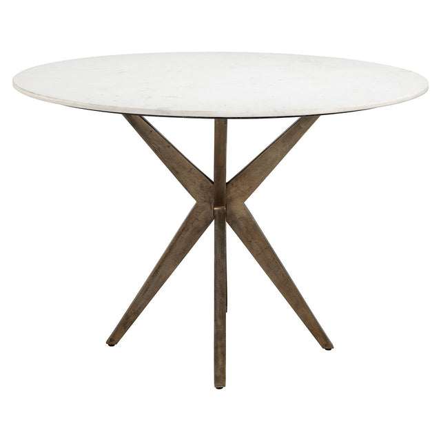 Eettafel Maisy 114Ø (White) van Richmond Interiors – Luxe comfort op maat van PureWonen. Vraag naar de beste prijs.