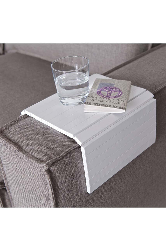 Armleuning Xl Flexibel Dienblad wit XL van WOOOD – Luxe comfort op maat van PureWonen. Vraag naar de beste prijs.