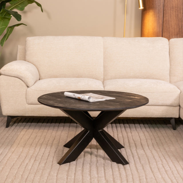 LABEL51 Salontafel Otis - Zwart - Mangohout - 80 cm van LABEL51 – Luxe comfort op maat van PureWonen. Vraag naar de beste prijs.